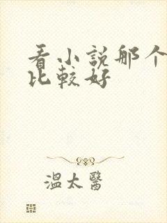 看小说那个软件比较好