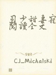 司少甜妻宠定了阅读全文