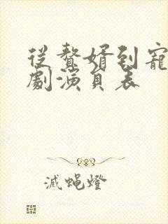 从赘婿到宠臣短剧演员表