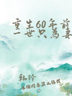 重生60年前这一世只为妻儿全集在线观看