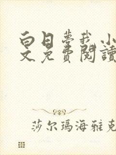 白日梦我小说全文免费阅读笔趣阁