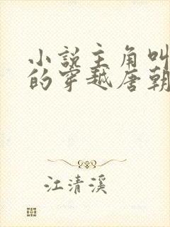 小说主角叫李辰的穿越唐朝小说