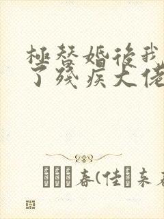 极替婚后我嫁给了残疾大佬