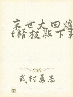 末世大回炉txt精校版下载