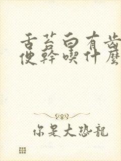 舌苔白有齿痕大便干吃什么药