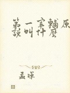 第一宰辅原著小说叫什么