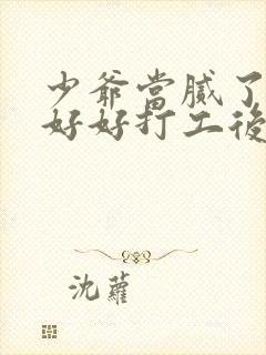 少爷当腻了只想好好打工后续