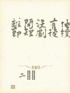 离开没有他的季节短剧后续