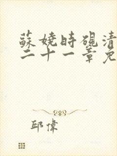 苏娆时砚清大第二十一章免费阅读