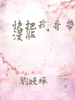 快把我哥带走动漫版