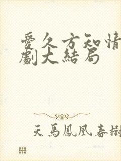 爱久方知情深短剧大结局