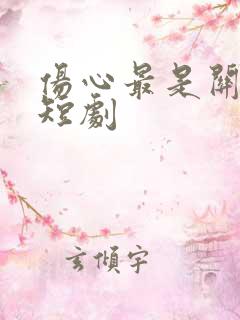 伤心最是关山月短剧