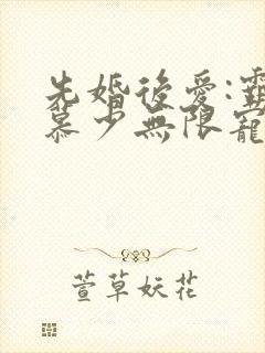 先婚后爱:霸道慕少无限宠 卿世王妃