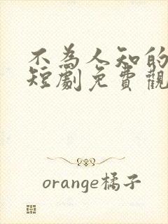 不为人知的往事短剧免费观看全集