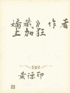 娇藏》作者:狂上加狂