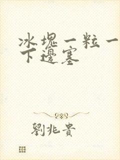 冰块一粒一粒往下边塞