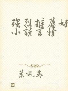 强烈推荐好看的小说言情