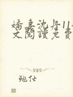 娇妻沈丹11全文阅读免费阅读