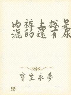 内裤上总是湿漉漉的还有尿骚味怎么回事