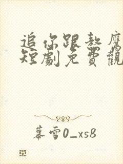 追你跟熬鹰似的短剧免费观看全集