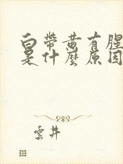 白带黄有腥臭味是什么原因引起的