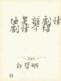 他是谁剧情分集剧情介绍