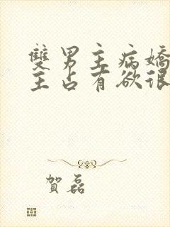 双男主病娇文男主占有欲很强小说