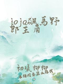 jojo飙马野郎主角