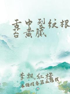 舌中裂纹根部舌苔黄腻