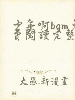 少年啊bgm免费阅读完整版