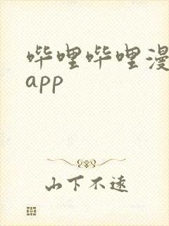 哔哩哔哩漫画 app