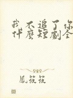 我不追了你们哭什么短剧全集免费观看