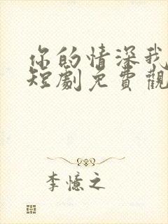 你的情深我不配短剧免费观看高清