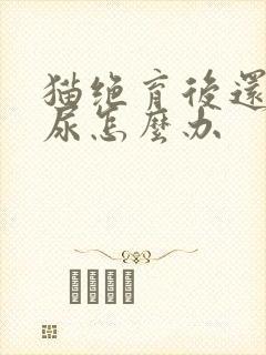 猫绝育后还会乱尿怎么办