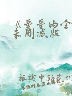 《爱爱内含光》未删减版