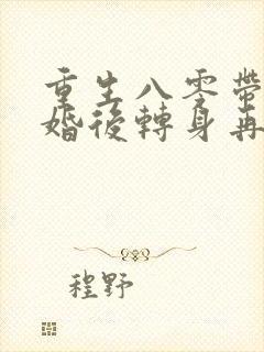 重生八零带崽离婚后转身再高嫁