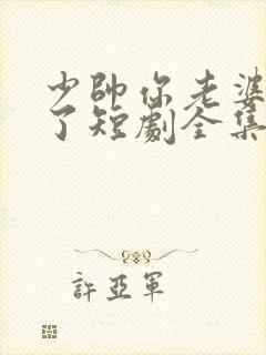 少帅你老婆又跑了短剧全集免费观看