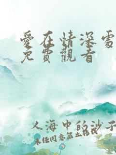 爱在情深处短剧免费观看