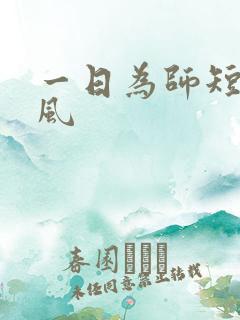 一日为师短剧陈风