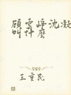 顾云峥沈凝短剧叫什么