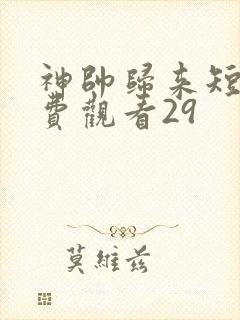 神帅归来短剧免费观看29