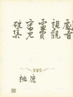 破密电视剧40集免费观看全集