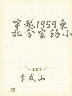 穿越1959东北分家的小说推荐