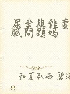 尿常规能查出肝脏问题吗