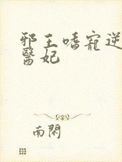 邪王嗜宠逆天小医妃