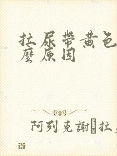 拉尿带黄色是什么原因