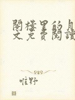 阁楼里的月亮全文免费阅读笔趣阁