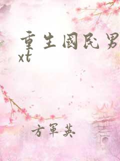 重生国民男神txt