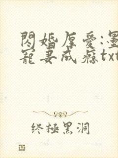 闪婚厚爱:墨少宠妻成瘾txt