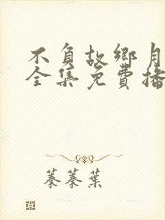 不负故乡月短剧全集免费播放